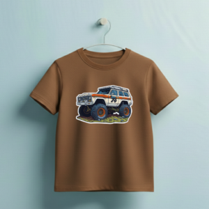Brown White Jeep